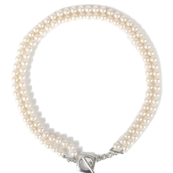 Tiffany & Co. Jewelry - TIFFANY & CO. Double Strand Pearl Toggle Necklace with blue bag and box